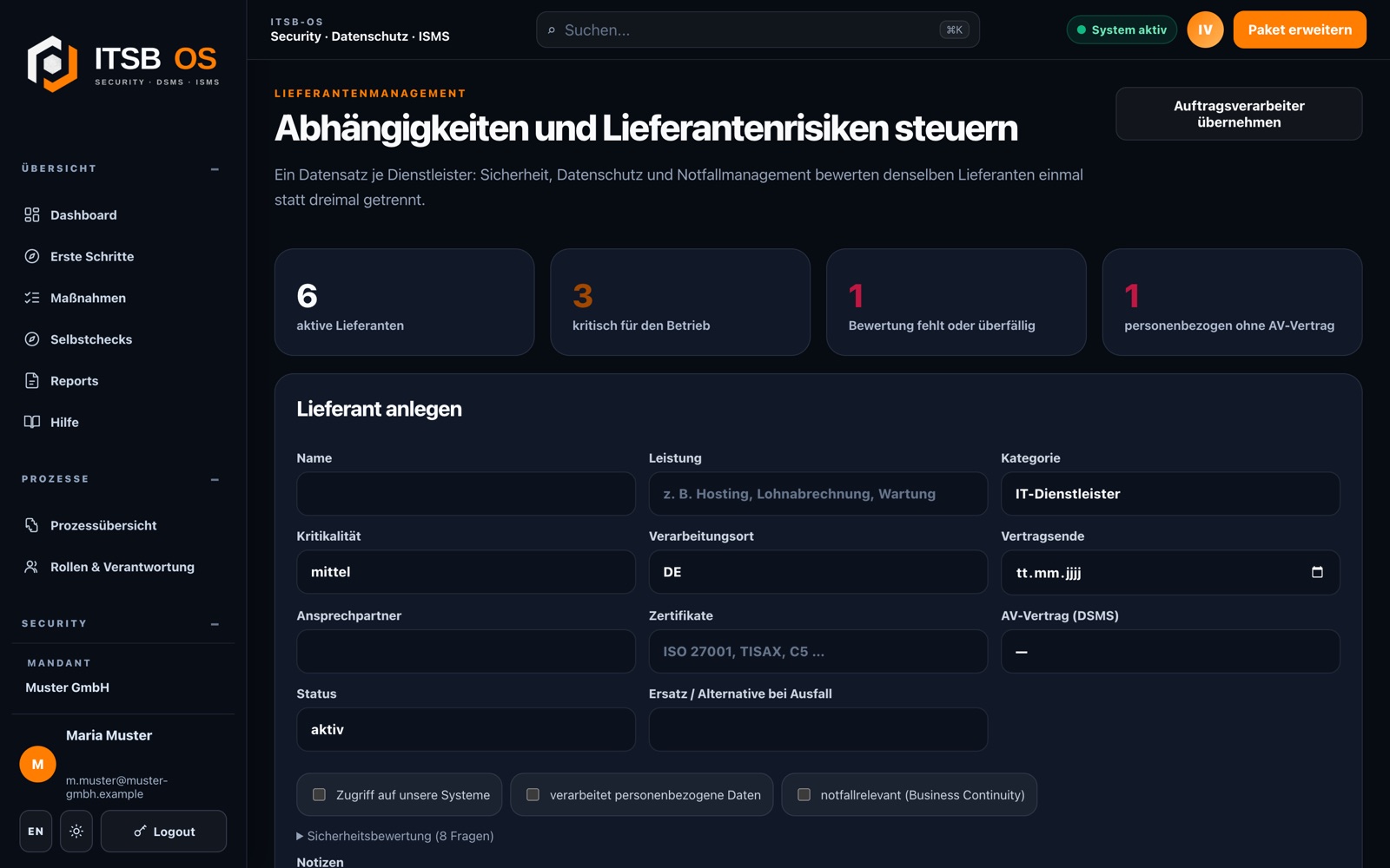 Mandantenübergreifende Arbeit in ITSB-OS